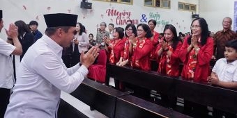 Tinjau Perayaan Natal, Wali Kota Pasuruan Pastikan Ibadah Berjalan Aman dan Kondusif