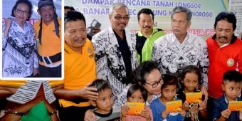 PGRI Serahkan Bantuan untuk Korban Longsor Banaran