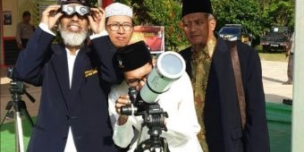 LFNU Gresik Observasi Jelang Gerhana Matahari Cincin