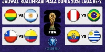 Jadwal Kualifikasi Piala Dunia 2026 Zona Conmebol Laga ke-2: Brasil dan Argentina Jumpa Tim Lemah