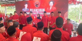 Lantik Pengurus Anak Cabang se-Pasuruan Raya, Sekretaris DPD PDIP Jatim Singgung soal MBG