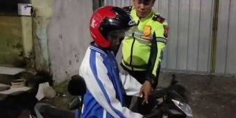 Razia Malam Minggu, Satlantas Polres Blitar Kota Jaring Puluhan Pemuda