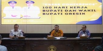 Bupati dan Wabup Gresik Beberkan Capaian Program Quick Win 100 Hari Kerja 