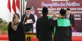 Bupati Dhito Lantik 4 Dewas BUMD Kabupaten Kediri