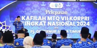 Lepas Kafilah MTQ Korpri 2024, Pj. Gubernur Adhy Optimis Jatim Bawa Pulang Gelar Juara Umum