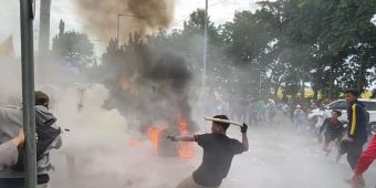 Minta RUU KUHP Dicabut, Demo Mahasiswa di Probolinggo Ricuh, 4 Orang Diamankan Polisi