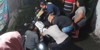 Polsek Gedangan Amankan Motor yang Ditemukan di Parit