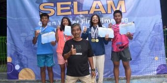 Kejurda Open Water Finswimming Jatim 2024, Atlet Selam Kota Batu Berjaya