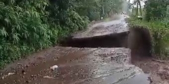 Banjir Bandang, Jalan Desa di Sepawon Kediri Putus