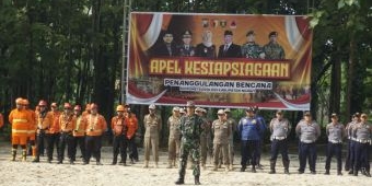 Masuk Musim Hujan, BPBD Ngawi Bersama Forkopimda Gelar Apel Kesiapsiagaan Penanggulangan Bencana