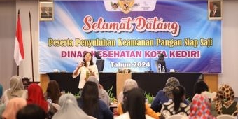 Tingkatkan Wawasan Keamanan Pangan, Pemkot Kediri Beri Penyuluhan ke 150 PKL