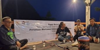 Bawa Konsep Meeting Camp, SiWO PWI Kediri Raya Gelar Raker Akhir Tahun di Gazebo Wilis