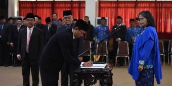 Pj Wali Kota Kediri Lantik dan Ambil Sumpah Puluhan Pejabat