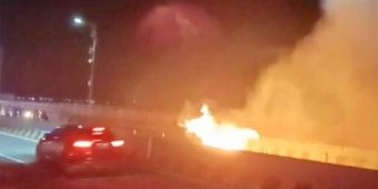 Polisi Ungkap Penyebab Mobil Terbakar di Jembatan Suramadu