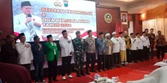 Gelar Doa Bersama dan Refleksi Akhir Tahun 2024, Polres Sumenep Hadirkan D. Zawawi Imron