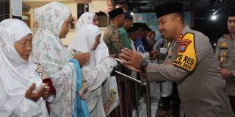 Kapolres Kediri Kota Beri Imbauan Kamtibmas saat Safari Subuh