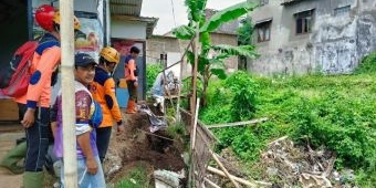 Lagi, Hujan Lebat Akibatkan Fondasi Rumah Warga di Kota Batu Ambrol