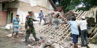 Puting Beliung Kembali Terjang Kecamatan Mayang Jember, Puluhan Rumah Ambruk