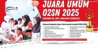 Jatim Juara Umum O2SN 2025, Gubernur Khofifah Beri Apresiasi