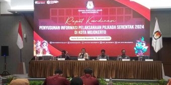 Bahas Evaluasi Kinerja, KPU Kota Mojokerto Gelar Rakor