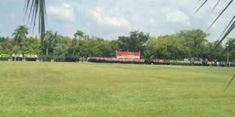 Jelang Kunjungan Presiden Jokowi ke Ngawi, Ribuan Personel Gabungan Dipersiapkan