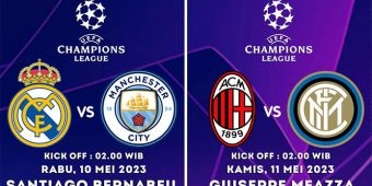 Semifinal Liga Champions 2022-2023: Real Madrid Vs Manchester City, AC Milan Vs Inter