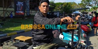 Scooterist Asal Thailand ini Kagum dengan Kemeriahan Kediri Scooter Festival ke-8