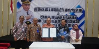 Tingkatkan Sakip, Pemkot Madiun Lakukan Perjanjian Kinerja Perubahan di Jajarannya