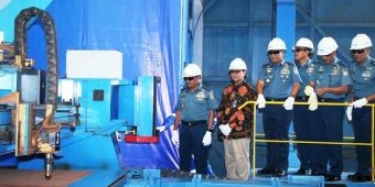Pangarmatim Hadiri Acara First Steel Cutting Kapal LPD di PT. PAL Indonesia