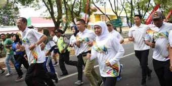 ​Berangkatkan Jatim KIP Run 2019 di Magetan, Gubernur Khofifah Ajak Warga Jatim Seger