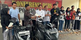 Polres Tuban Kembalikan Dua Motor dan Belasan HP Hasil Kejahatan kepada Pemilik