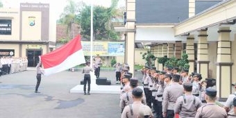 Kapolres Kediri Kota Pimpin Upacara Hari Kesadaran Nasional