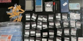 Tangkap Pengedar Sabu, Polres Kediri Sita 35 Paket Siap Edar