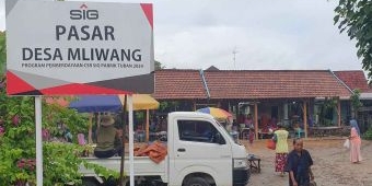 SIG Pabrik Tuban Bantu Pembuatan Pasar Tradisional di Desa Mliwang