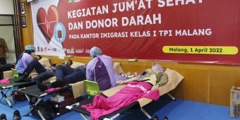 Peduli Sesama, Imigrasi Malang Gelar Donor Darah