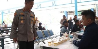 Polres Mojokerto Kota Gelar Ramp Check di Terminal Kertajaya