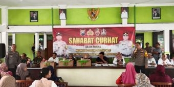 Diskusi Sahabat Curhat, Polsek Krembung Sidoarjo Ajak Jaga Kerukunan Jelang Pilkada Serentak