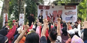 Sapa Warga Kawasan Wisata Sumber Gundi Kediri, Mbak Cicha Sampaikan Program Cabup Dhito