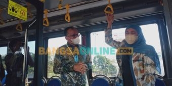 Launching Bus Listrik Produksi PT INKA, Gubernur Khofifah: Keren Sekali