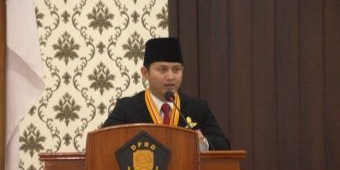 Bupati Arifin Sampaikan Pidato Perdana usai Sertijab di DPRD Trenggalek