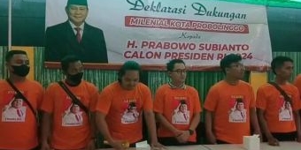 Kaum Milenial di Kota Probolinggo Dukung Prabowo Jadi Presiden
