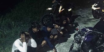 Polisi Gagalkan Balap Liar di Kedamean, 6 Pemuda Diamankan