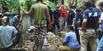 Ungkap Pelaku, Polres Ngawi Bongkar Makam Bayi yang Dibuang di Sungai Sine