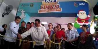 Sambut Nataru 2026, KAI Daop 7 Gelar Bazar UMKM di Stasiun Madiun