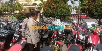 Stop Knalpot Brong, Polres Madiun Kota Amankan 215 Motor
