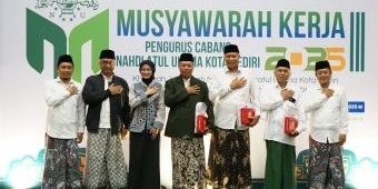 Hadiri Muskercab PCNU, Wali Kota Kediri Dorong Sinergi Adaptif, Kolaboratif dan Inklusif