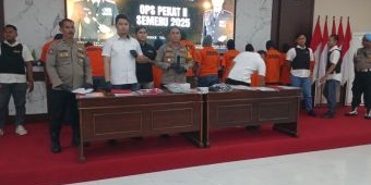 Polres Mojokerto Kota Amankan 18 Tersangka Hasil Operasi Premanisme Sejak 1 Mei 2025