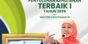 Pemprov Jatim Raih Penghargaan Tertinggi Nasional Bidang Penyuluhan Kehutanan