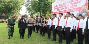 Amankan Nataru, Polres Kediri Kota Terjunkan Ratusan Personel