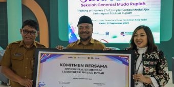 Gandeng Dindik, KPw BI Kediri Dorong Literasi Rupiah Siswa Lewat ToT Modul Ajar dan Lomba 'Seragam'